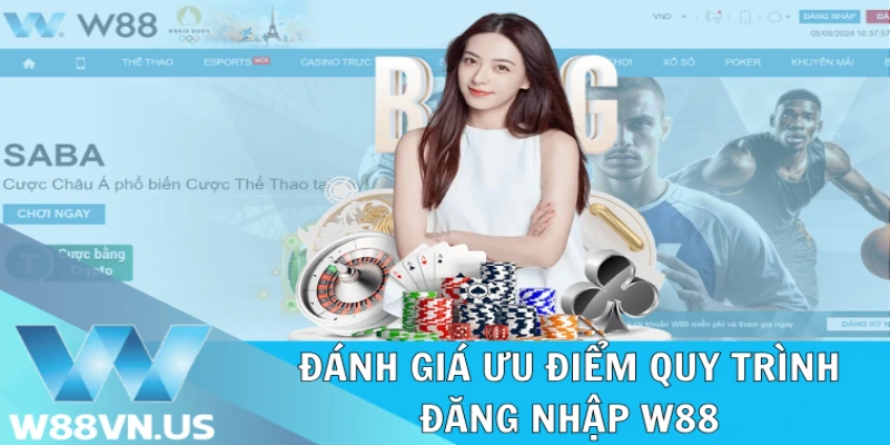 Đánh giá ưu điểm quy trình đăng nhập W88 