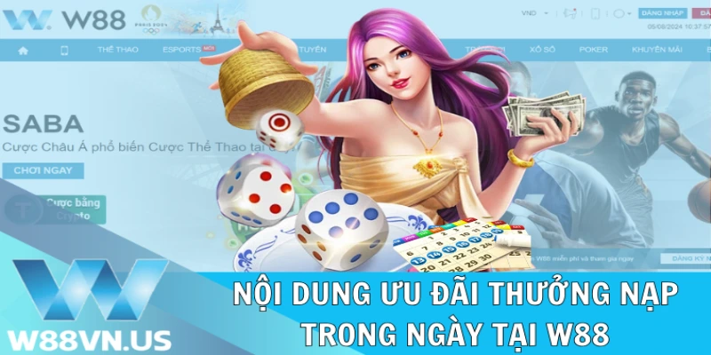 Nội dung chi tiết về khuyến mãi thưởng nạp trong ngày